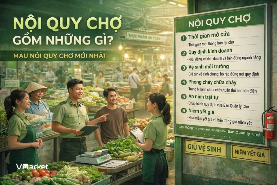 Nội quy chợ gồm những gì?