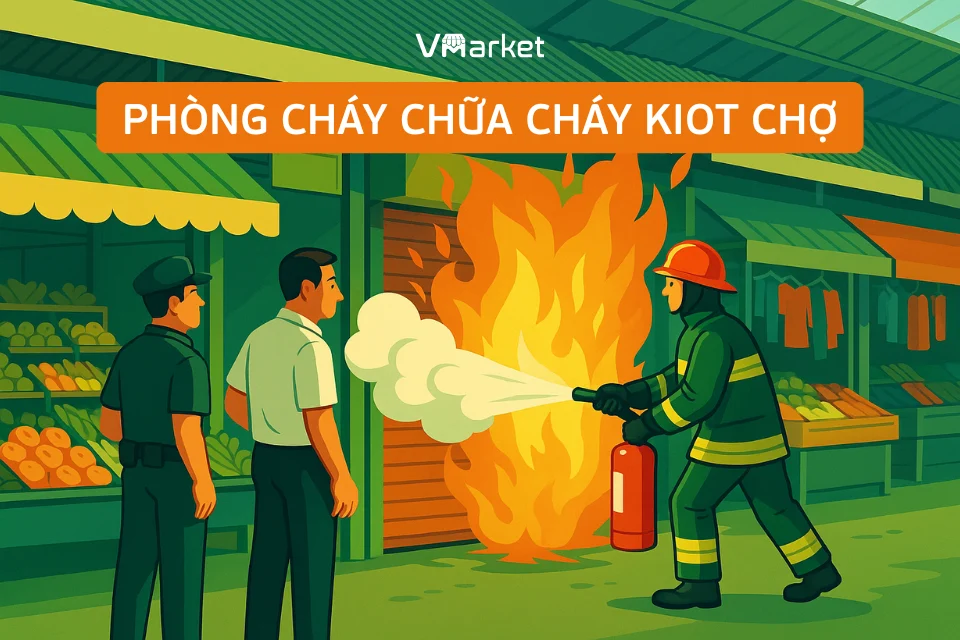 Phòng cháy chữa cháy kiot chợ