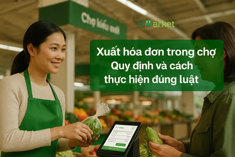 Xuất hoá đơn trong chợ: Quy định và cách thực hiện đúng luật