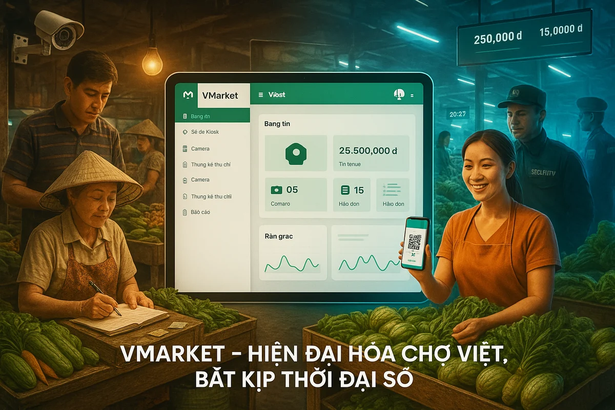 Phần mềm quản lý chợ VMarket