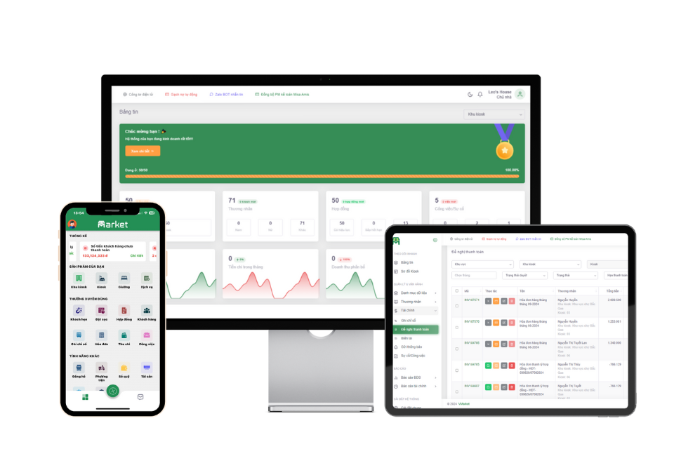 VMarket – Giải pháp công nghệ toàn diện cho Đồng Xuân và các chợ truyền thống