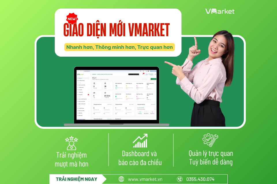 giao diện mới VMarket