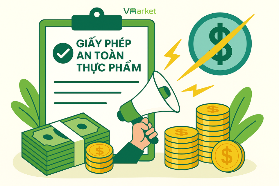 Mức phạt khi không có Giấy phép an toàn thực phẩm