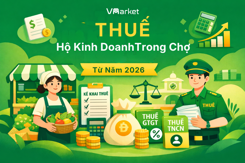 Thuế hộ kinh doanh trong chợ