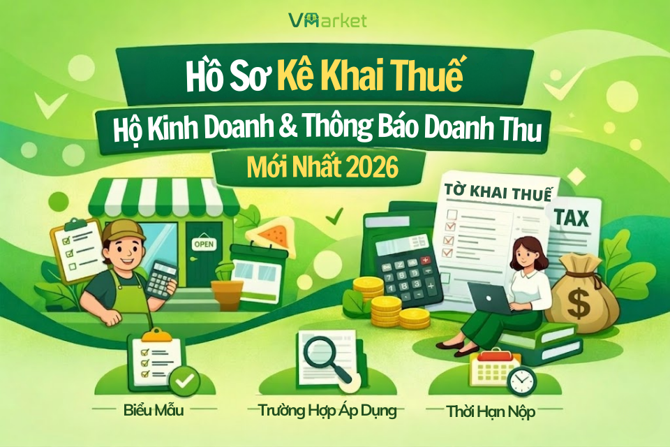 Hồ sơ kê khai thuế hộ kinh doanh và thông báo doanh thu
