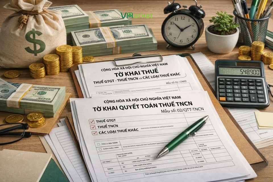 Hồ sơ kê khai thuế trong trường hợp nộp thuế theo thu nhập