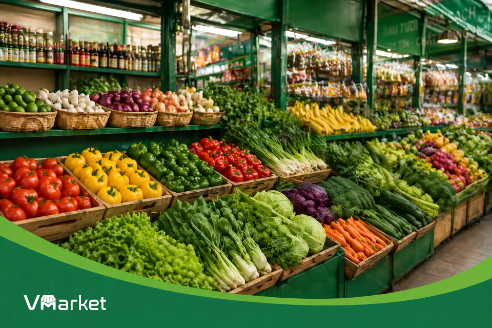 Phân khu hàng hóa rõ ràng theo từng nhóm sản phẩm