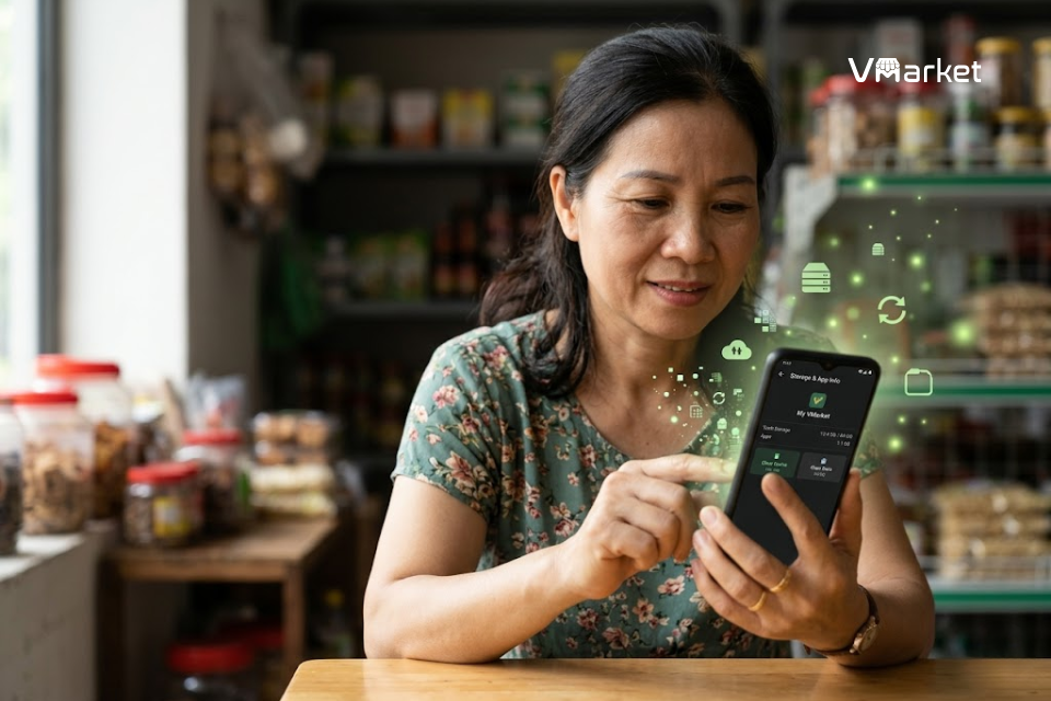 Xóa bộ nhớ đệm và dữ liệu ứng dụng eTax Mobile