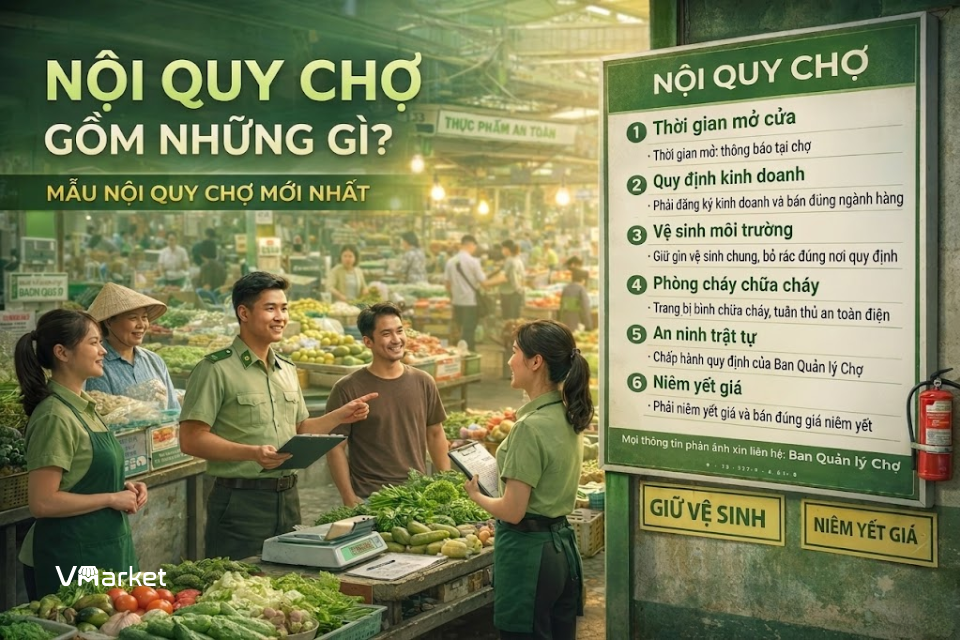 Nội quy chợ gồm những gì? Mẫu nội quy chợ mới nhất