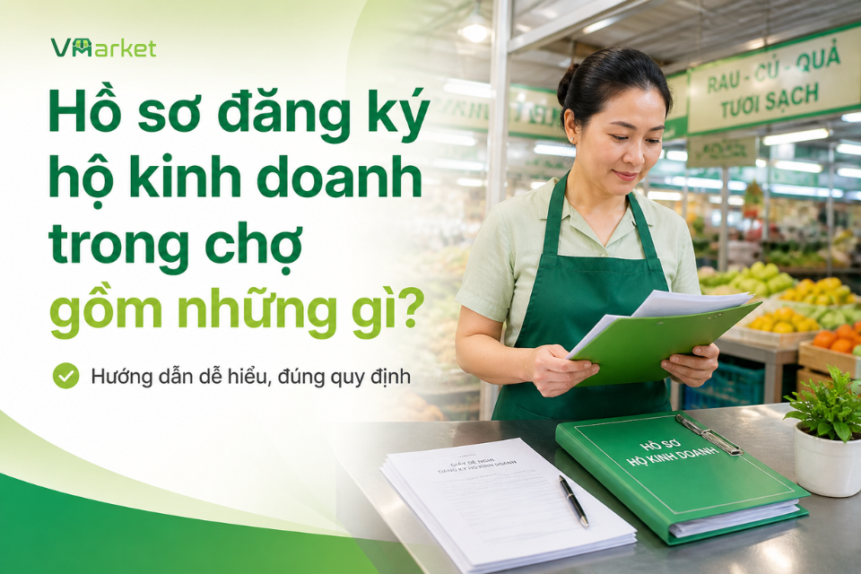 Hồ sơ đăng ký hộ kinh doanh trong chợ gồm những gì?