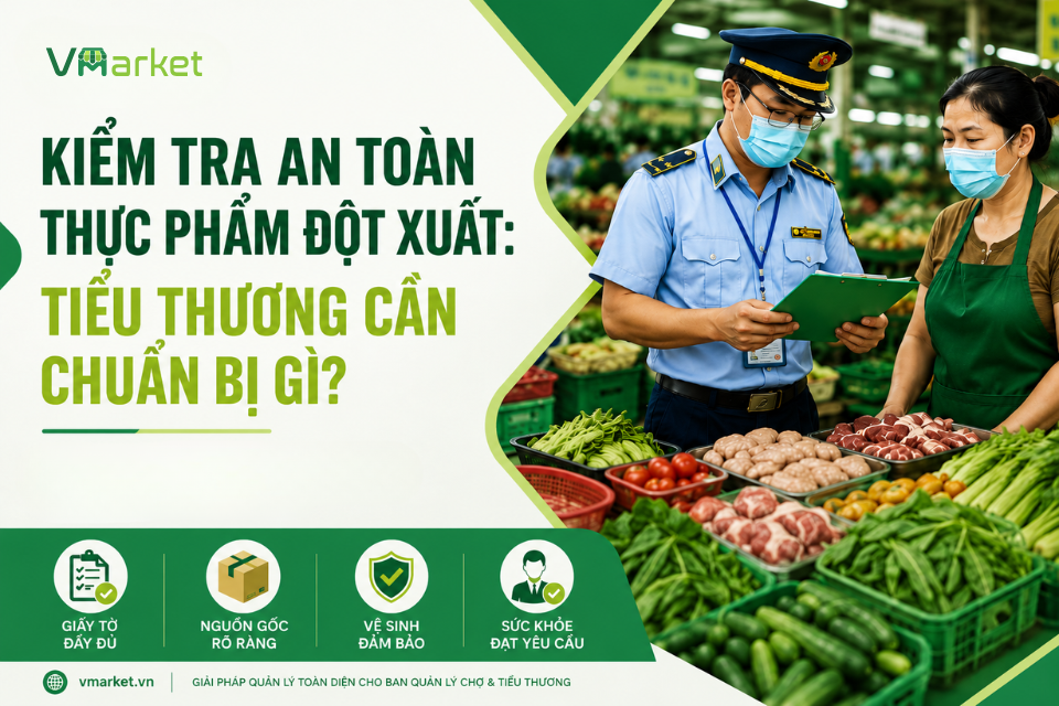 Kiểm tra an toàn thực phẩm đột xuất: tiểu thương cần chuẩn bị gì?
